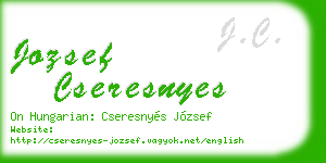 jozsef cseresnyes business card